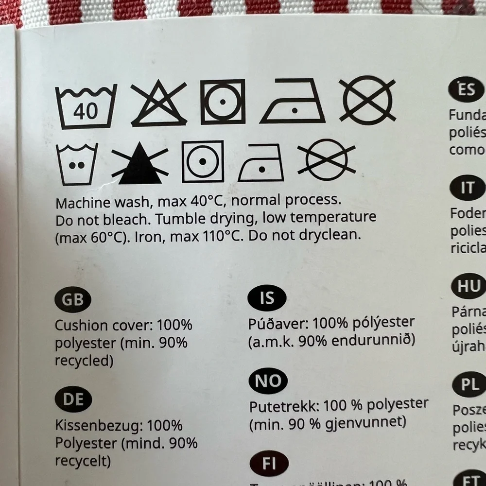 Ikea Gullbergso Set 2- Outdoor Pillow Cushion Cover 20x20